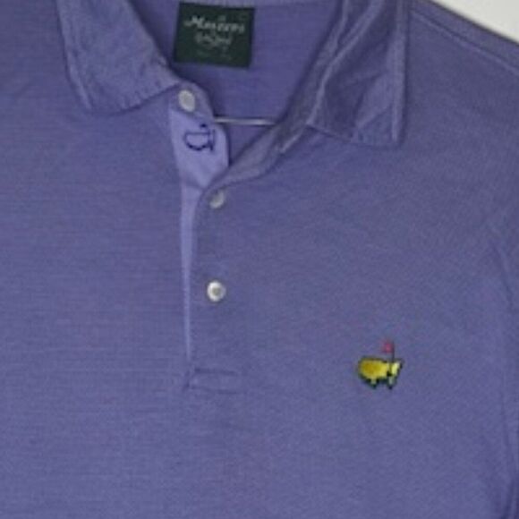 Masters Purple Short Sleeve Golf Polo in Size Large - Picture 5 of 6